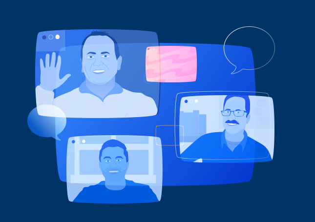 Digital etiquette illustration