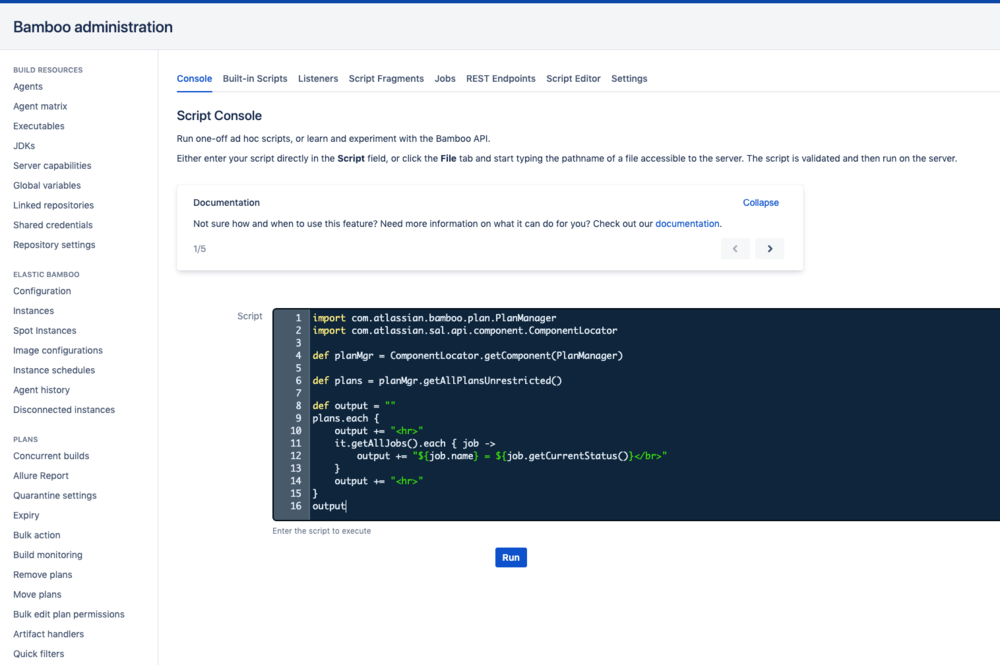 Go beyond what you thought possible in Bamboo using Groovy scripts