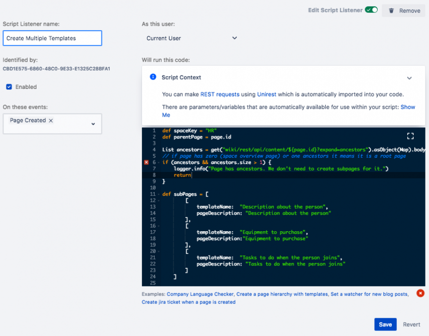 SR4CC Create Page Templates